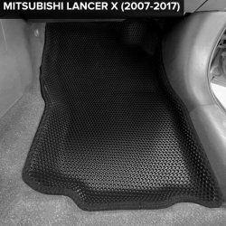 3D коврики EVA с бортами Mitsubishi Lancer X седан, хэтчбек (2007-2017)