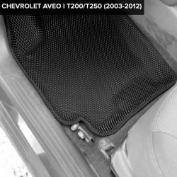 3D коврики EVA с бортами Chevrolet Aveo I T200/T250 хэтчбек, седан (2002-2012)