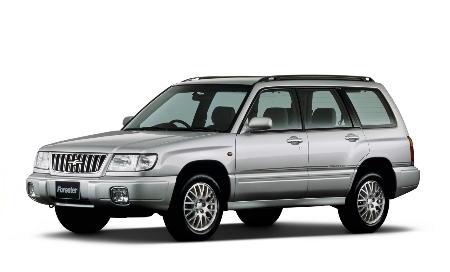 2D коврики EVA в салон и багажник на Subaru Forester I SF, правый руль (1997-2002)