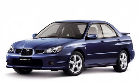 2D коврики EVA в салон и багажник на Subaru Impreza II GD/GG седан, правый руль (2000-2007)