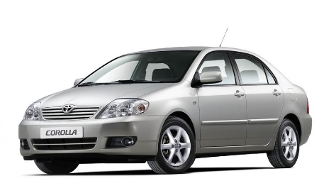 2D коврики EVA в салон и багажник на Toyota Corolla IX E120 седан, левый руль (2000-2006)