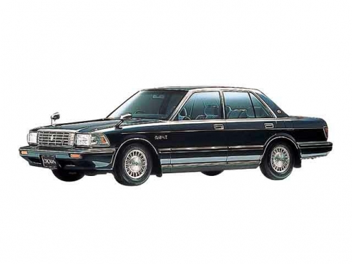 2D коврики EVA в салон и багажник на Toyota Crown VIII S130 седан, правый руль (1987-1999)