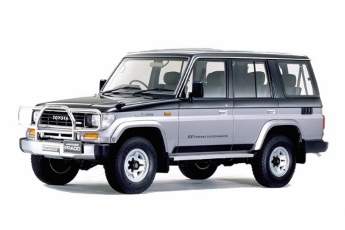 2D коврики EVA в салон на Toyota Land Cruiser Prado 70 5D, правый руль (1987-1996)