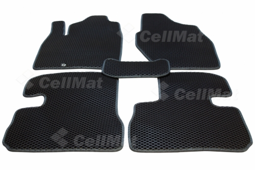 2D коврики EVA Mitsubishi Pajero iO 3D левый руль (1998-2007)