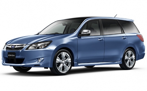 2D коврики EVA в салон на Subaru Exiga, правый руль (2008-2018)