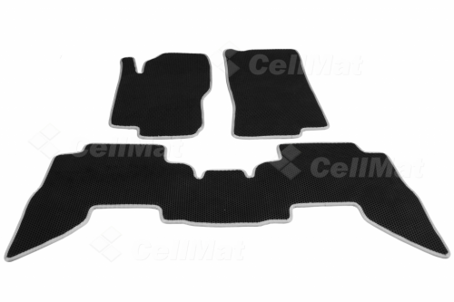 2D коврики EVA Nissan Pathfinder III R51 рестайлинг 7 мест (2010-2014)