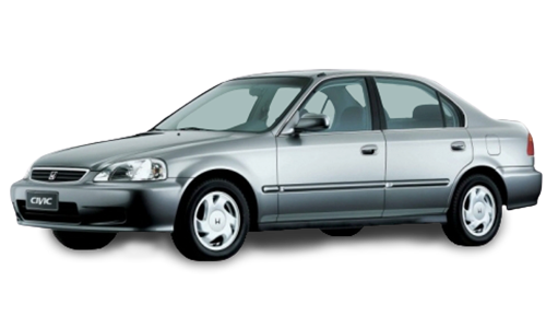 2D коврики EVA в салон на Honda Civic VI седан, правый руль (1995-2002)