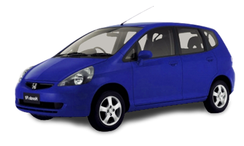 2D коврики EVA в салон и багажник на Honda Fit I, правый руль (2001-2008)