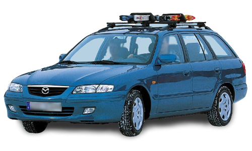 2D коврики EVA в салон на Mazda 626 Capella GW 4WD, правый руль (1997-2002)
