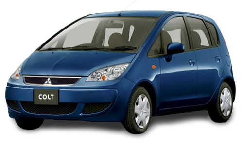 2D коврики EVA в салон и багажник на Mitsubishi Colt VI Z25 FWD, правый руль (2003-2012)