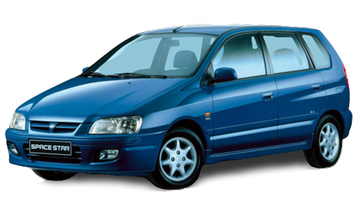 2D коврики EVA в салон на Mitsubishi Space Star (1998-2005)