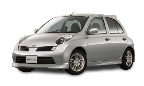 2D коврики EVA в салон и багажник на Nissan March K12, правый руль (2002-2010)
