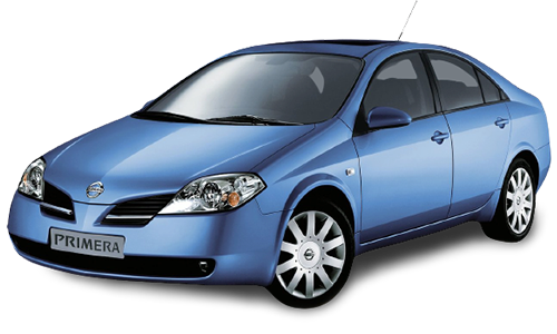 2D коврики EVA в салон и багажник на Nissan Primera III P12 седан, правый руль (2001-2008)