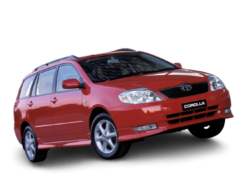 2D коврики EVA в салон и багажник на Toyota Corolla IX E120 универсал, левый руль (2000-2006)