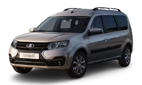 3D коврики EVA с бортами в салон на Lada Largus I, 5 мест, дорест (2012-2021)