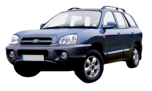 3D коврики EVA с бортами в салон на Hyundai Santa Fe I (2000-2006)
