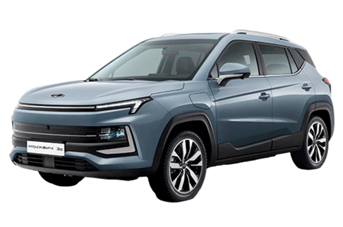 3D коврики EVA с бортами в салон  на Москвич 3е  (2022-н.в.)