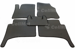 2D коврики EVA в салон и багажник на Volkswagen Touareg I 2-ух зонный климат контроль (2002-2010)