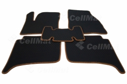 2D коврики EVA в салон и багажник на Volkswagen Touareg II 4-ёх зонный климат контроль (2010-2018)