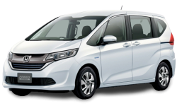 2D коврики EVA в салон и багажник  на Honda Freed II, правый руль, с отдельными креслами 2-го ряда (2016-н.в.)