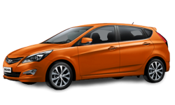 2D коврики EVA в салон и багажник  на Hyundai Solaris I хэтчбек (2010-2017)