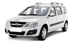 2D коврики EVA в салон и багажник на Lada Largus I, 5 мест, дорест (2012-2021)