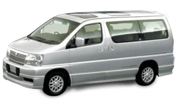 2D коврики EVA в салон и багажник  на Nissan Elgrand I C50 правый руль (1997-2002)