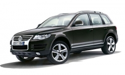 2D коврики EVA в салон и багажник на Volkswagen Touareg I 4-ёх зонный климат контроль (2002-2010)