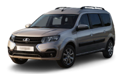 2D коврики EVA в салон и багажник на Lada Largus I (FL) рестайлинг, 5 мест (2021-н.в.)