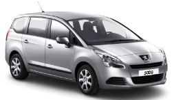 2D коврики EVA в салон и багажник на Peugeot 5008 I, 5 мест (2009-2016)