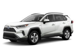 3D коврики EVA с бортами в салон на Toyota RAV4 V XA50 АКПП (2018-н.в.)