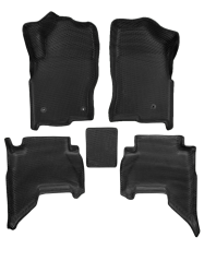 3D коврики EVA с бортами в салон на Nissan Pathfinder III R51 7 мест (2004-2014)